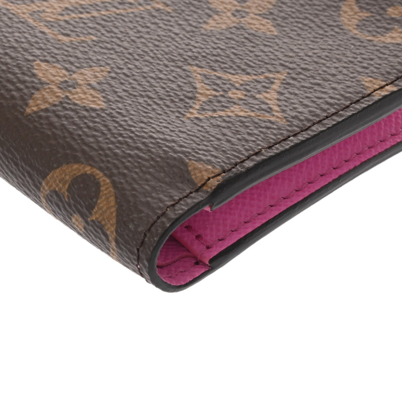 ルイヴィトンポルトフォイユリサ 14145 ブラウン/ピンク レディース