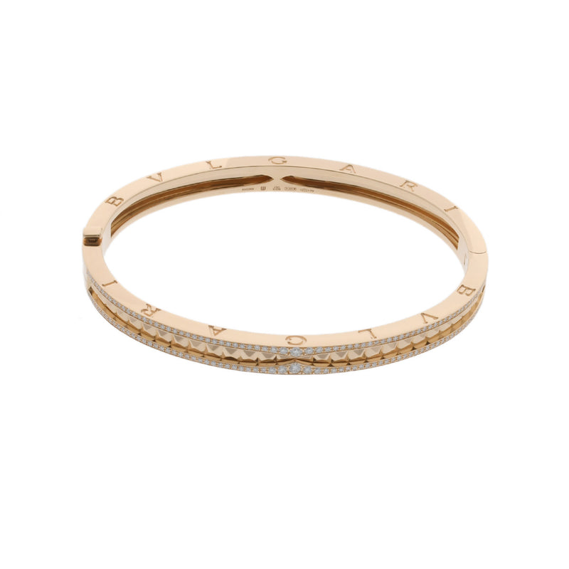 ブルガリ ビーゼロワンブレス ダイヤ サイズM レディース K18イエロー