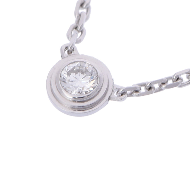 カルティエダムールネックレス XS レディース K18ホワイトゴールド