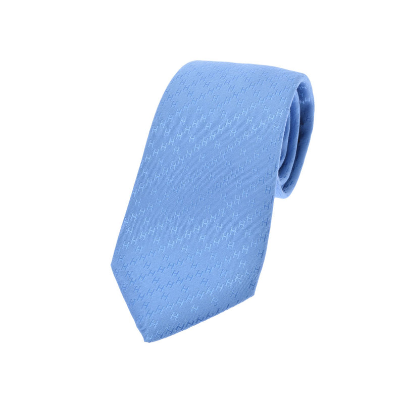 エルメスH柄入り 水色 メンズ ネクタイ HERMES – 銀蔵オンライン