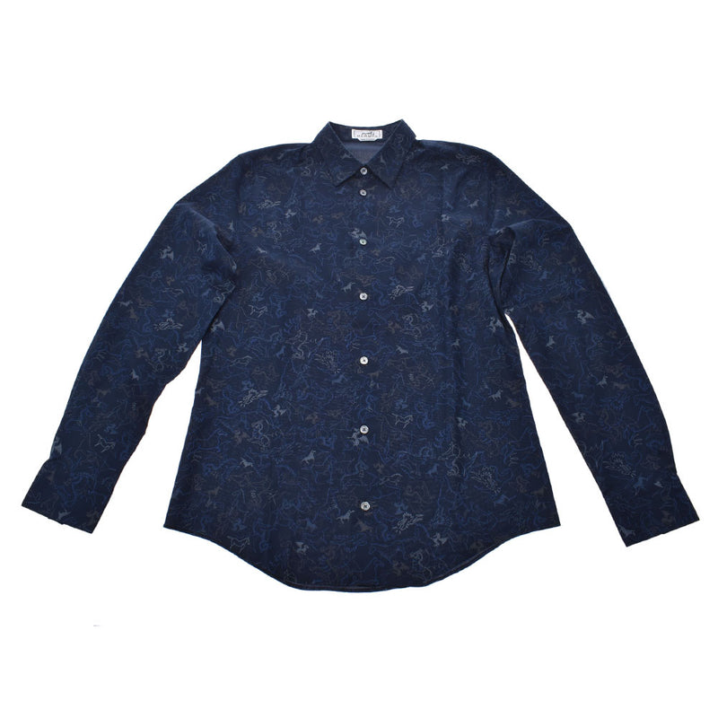 エルメス馬/ドラゴン柄 紺 メンズ 長袖シャツ HERMES – 銀蔵オンライン