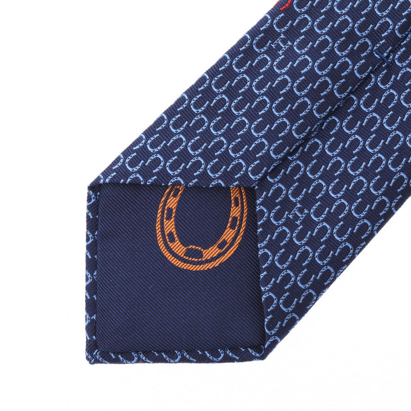 エルメス馬蹄柄 マリン/ルージュ メンズ ネクタイ HERMES – 銀蔵オンライン