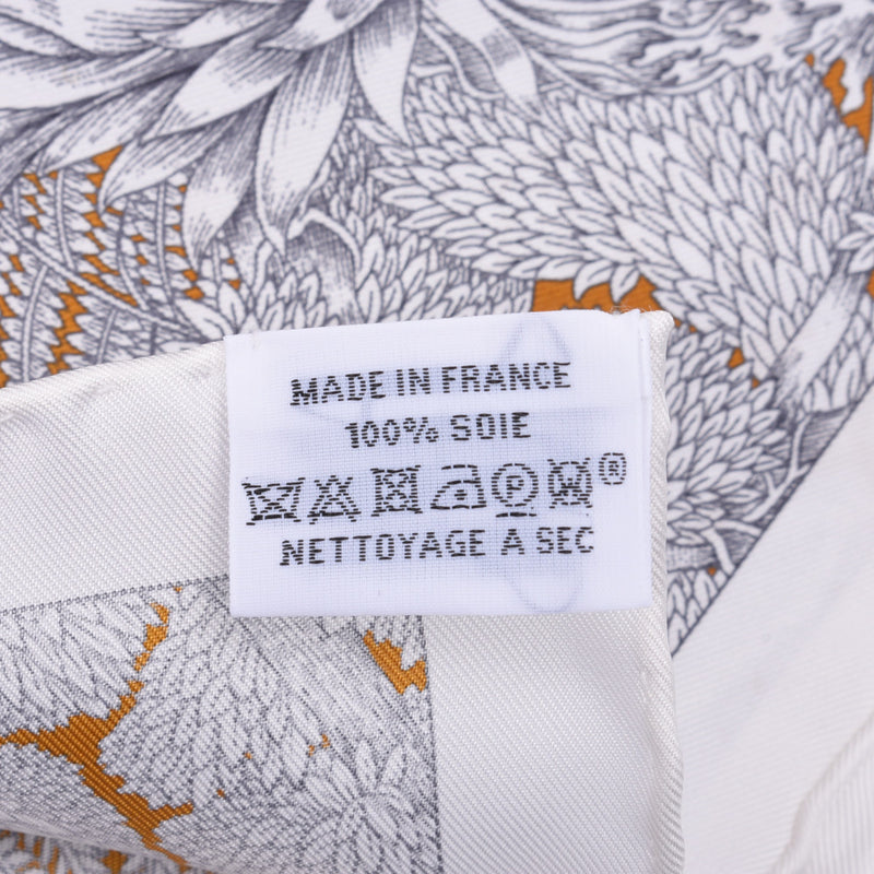 エルメスカレ90 フォーブル・トロピカル 白/ベージュ レディース