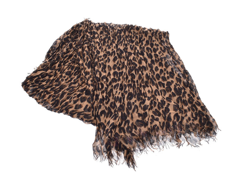 ルイヴィトンレオパード ブラウン系 ユニセックス ストール LOUIS