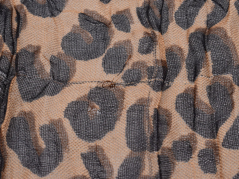 ルイヴィトンレオパード ブラウン系 ユニセックス ストール LOUIS