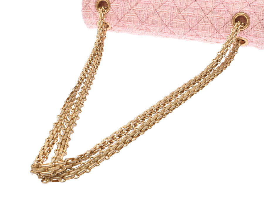 シャネル 2.55 チェーンショルダーバッグ ピンク GP金具 レディース