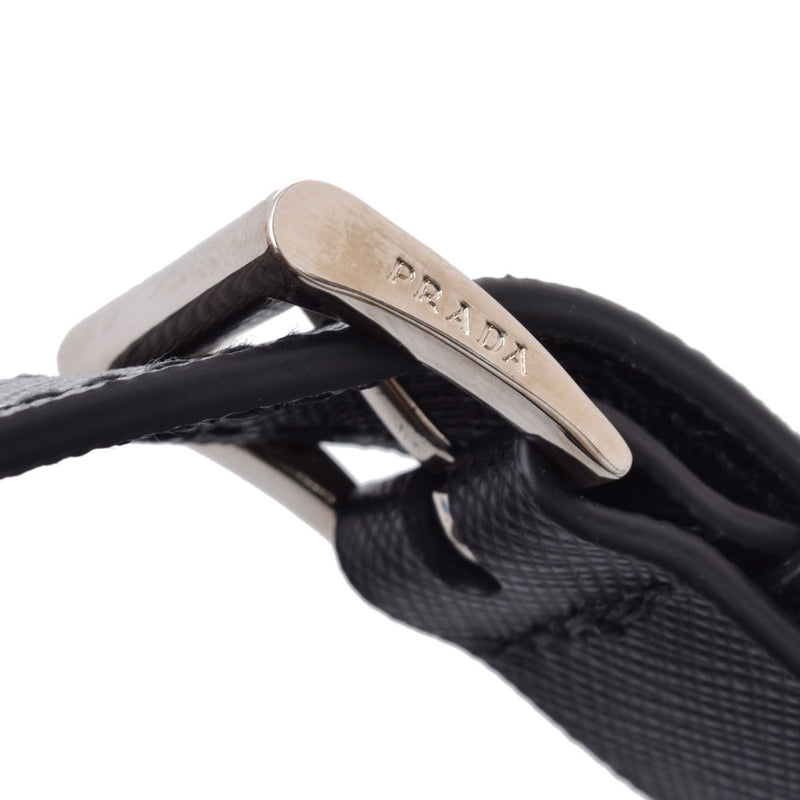 プラダ 黒×シルバー金具 ショルダーストラップ PRADA 中古 – 銀蔵