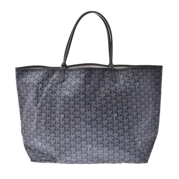 ゴヤールサンルイGM グレー ユニセックス レザー トートバッグ GOYARD