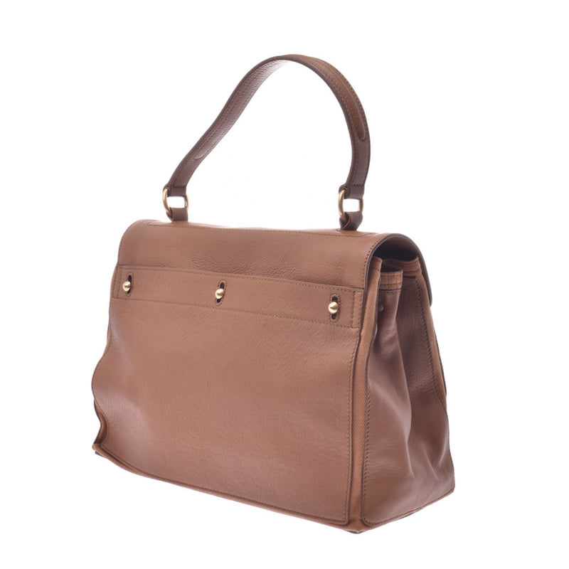 イヴサンローランミューズトゥ キャメル レディース カーフ