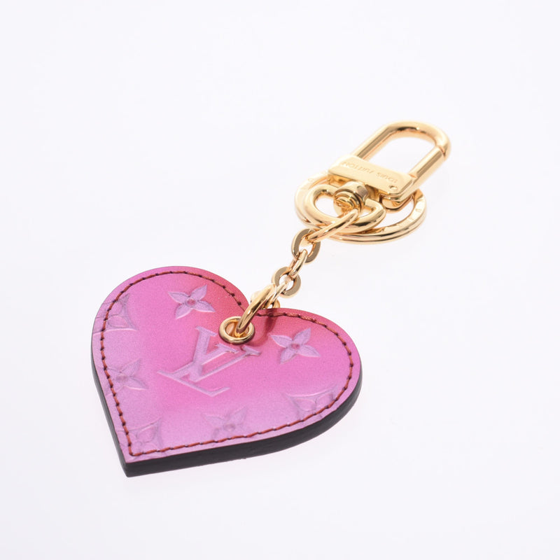ルイヴィトンポルトクレクールグラディエント バッグチャーム ピンク系