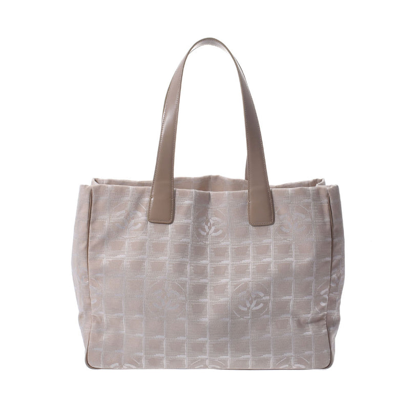 シャネルニュートラベルライン トートMM ベージュ ユニセックス トート