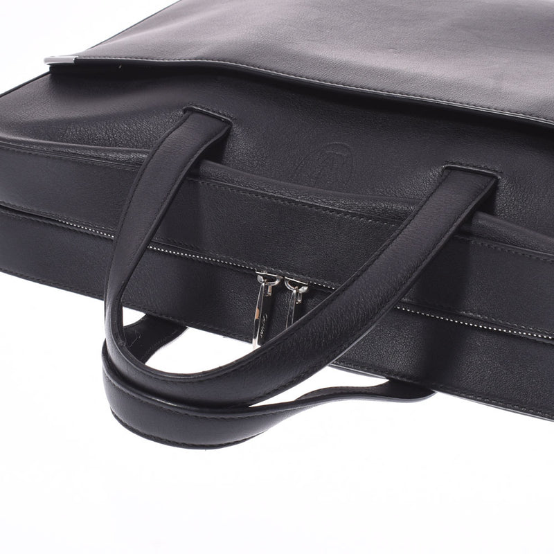 カルティエビジネスバッグ 黒 メンズ レザー ブリーフケース CARTIER