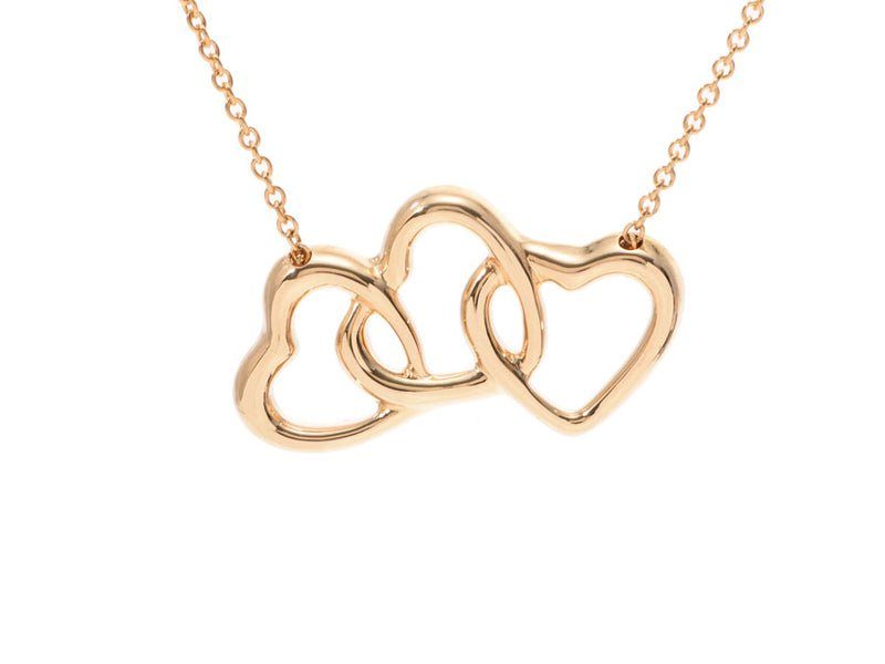 ティファニー トリプルハート ネックレス レディース YG 5.1g Aランク