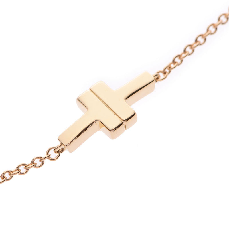 ティファニーT-TWO ダブルチェーンブレスレット レディース