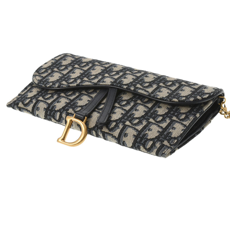 クリスチャンディオールサドル チェーンウォレット トロッター