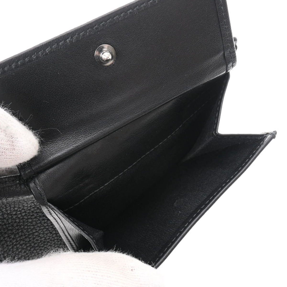 ディオールERLコラボ ブラック レディース カーフ 二つ折り財布 DIOR