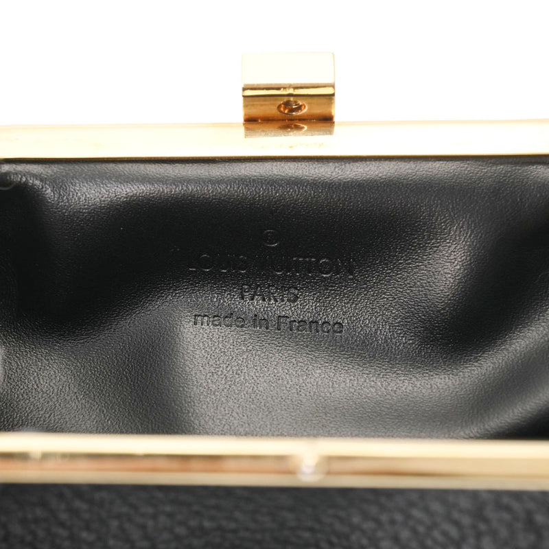 ルイヴィトンスハリ ポルトモネヴィエノワ がま口小銭入れ ノワール