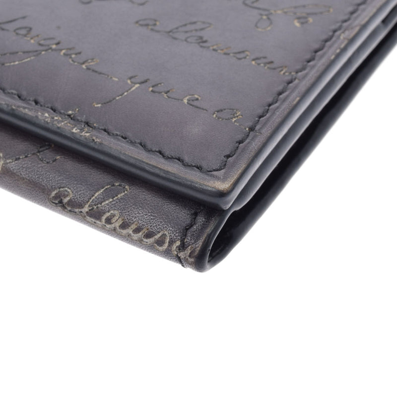 ベルルッティカリグラフィー カードケース グレー メンズ カーフ 名刺