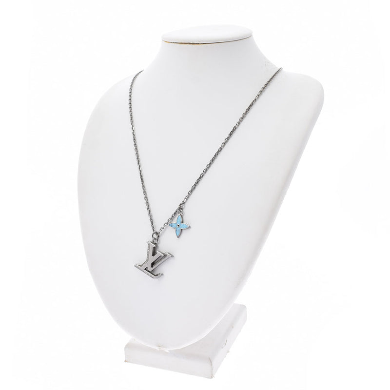 ルイヴィトンLVイニシャル フラワークリスタル 青/マーブル系