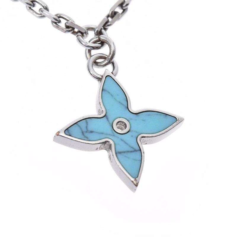 ルイヴィトンLVイニシャル フラワークリスタル 青/マーブル系