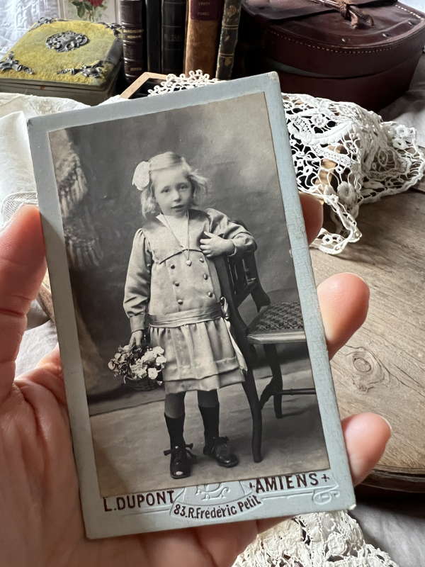 名刺版写真 カルトドヴィジット – France Antique 銀色アンティーク