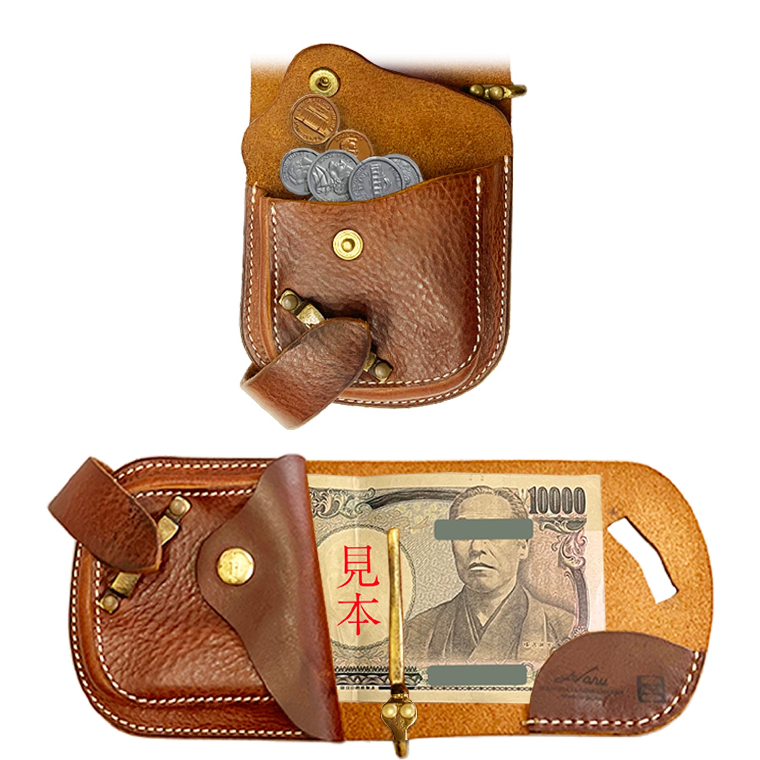 Haru 【HC-502】ヴィンテージ加工 二つ折り財布【Renewal】|池之端銀革店