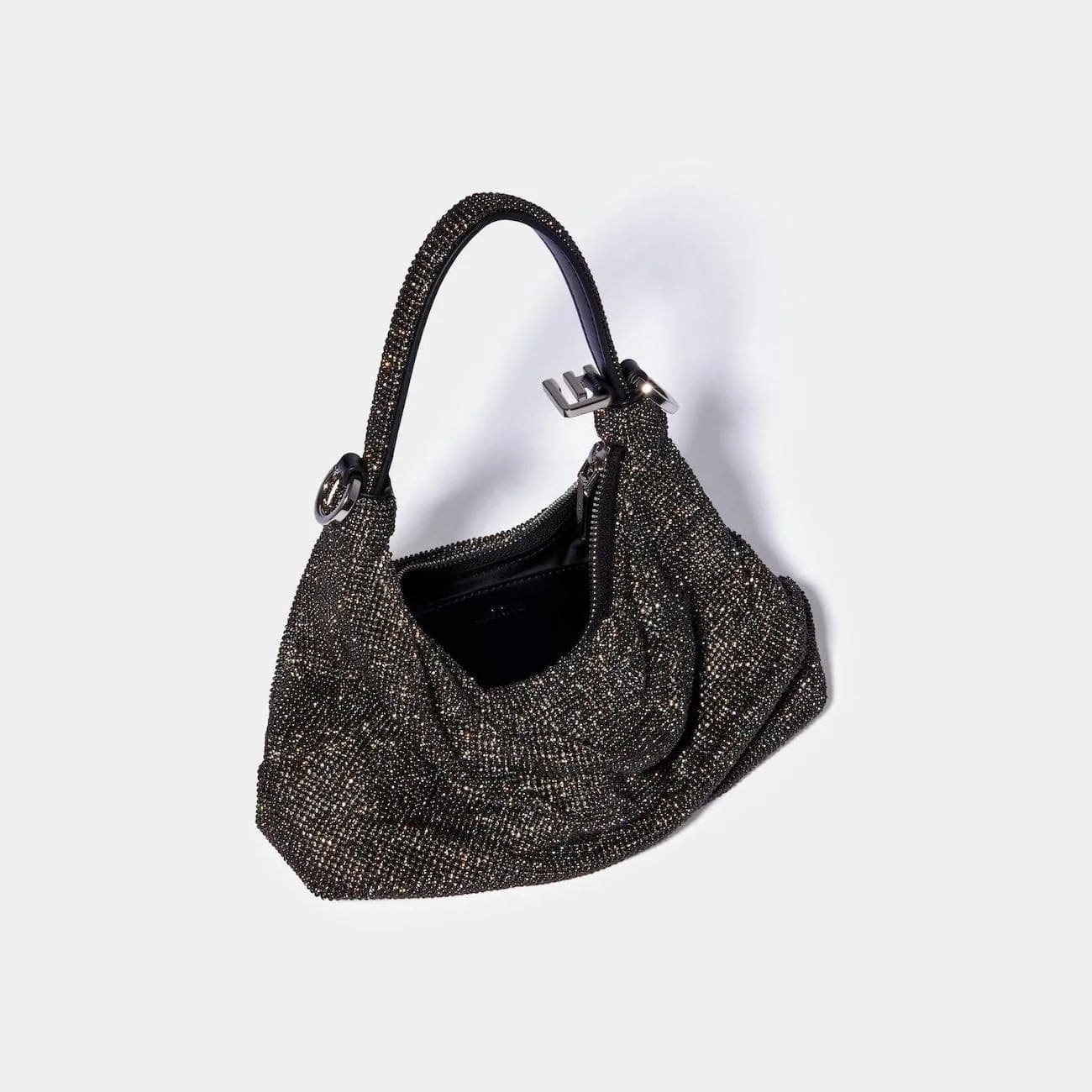 Jules Black – Vegan Black Rhinestone Evening Bag