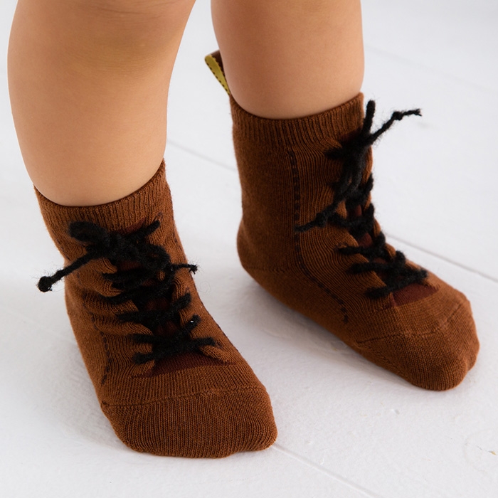 POP UP SOX2足セット) 恐竜：編み上げブーツ | Giftpad egift