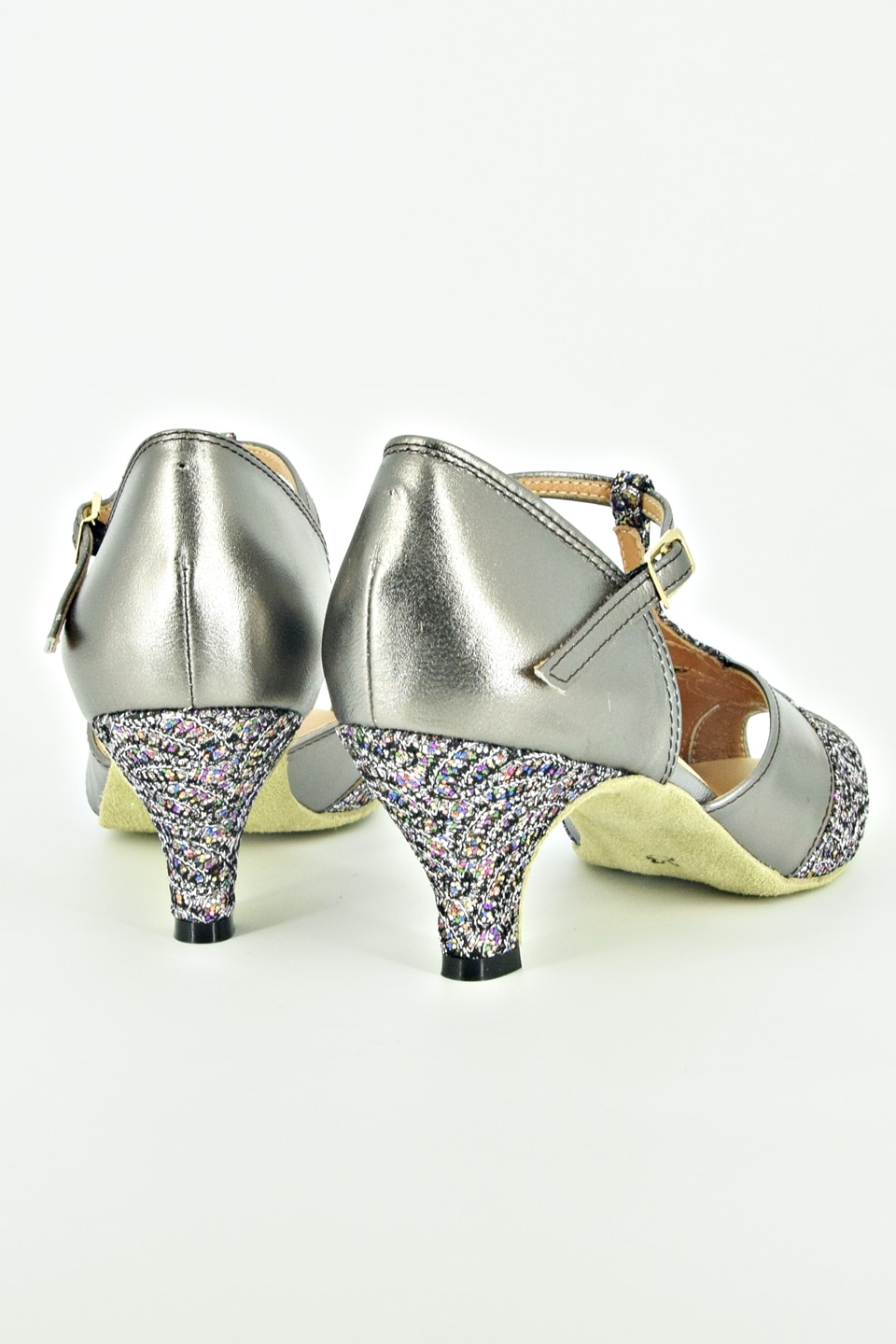 7cmヒール】レディース パーティー（兼用）シューズ 202 プラチナ 社交