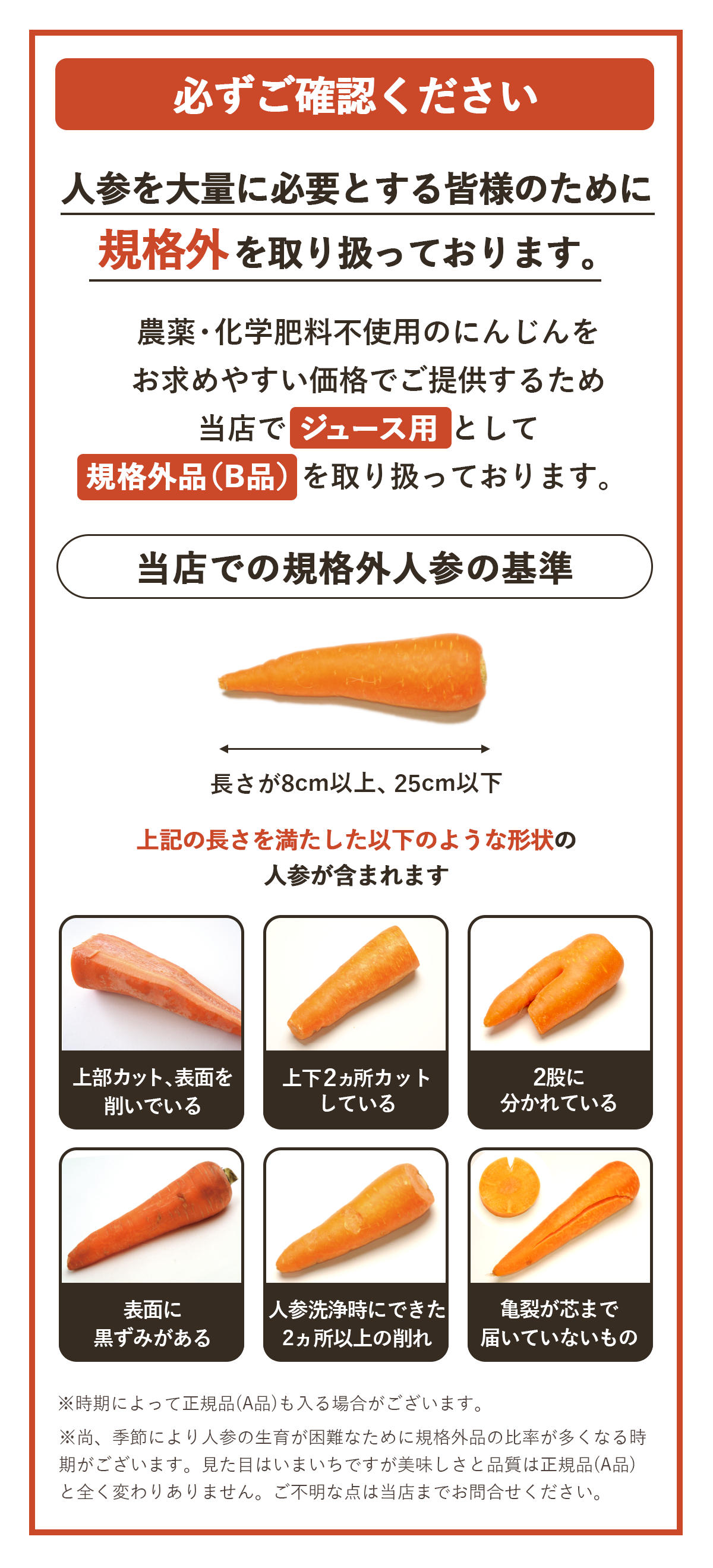人参ジュース用の訳あり無農薬人参 8kg（規格外品） 【ピカイチ野菜くん】