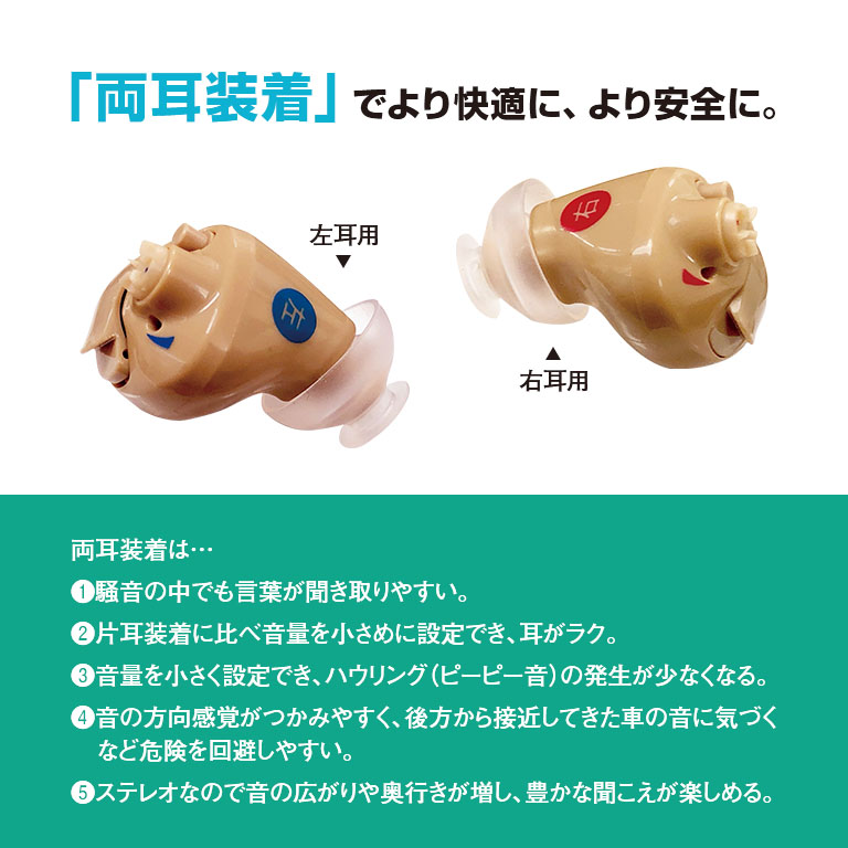 ニコン・エシロール 補聴器 イヤファッション NEF-M100S 安心パック