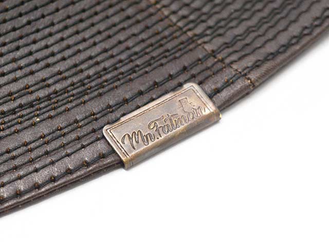 全2色【Mr.FATMAN/ミスターファットマン】2024AW「Leather Fatigue Hat