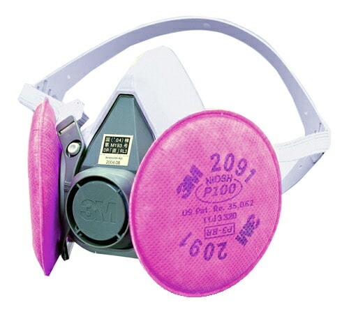 3M 取り替え式 防塵マスク 日本 国家検定合格 RL3 6000/2091 サイズ