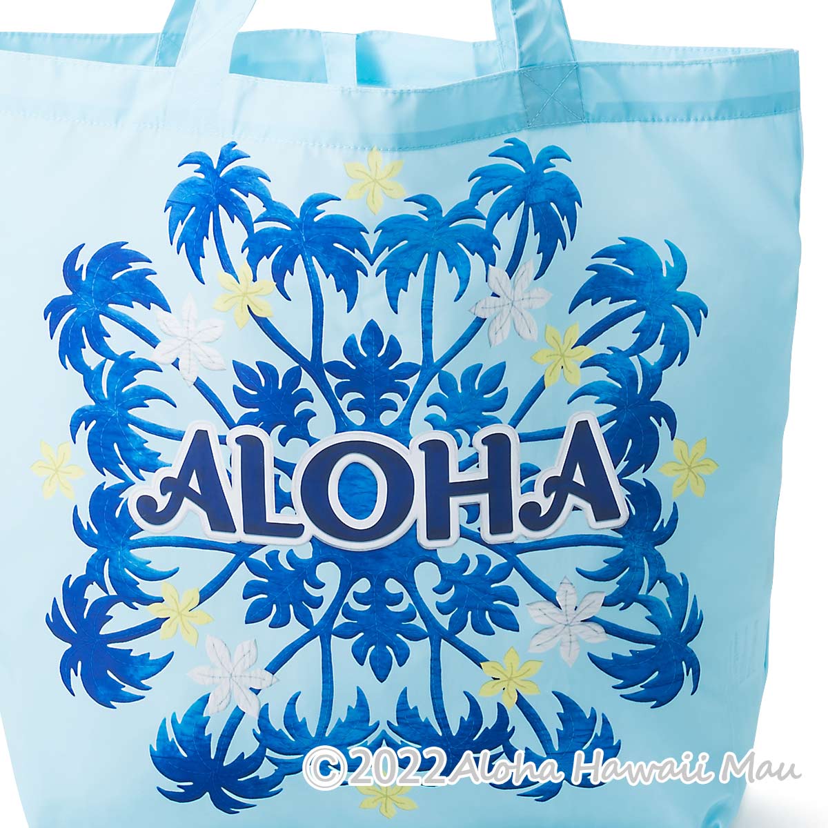 ハウオリキルティエコバッグ 折りたたみトートバッグ パーム