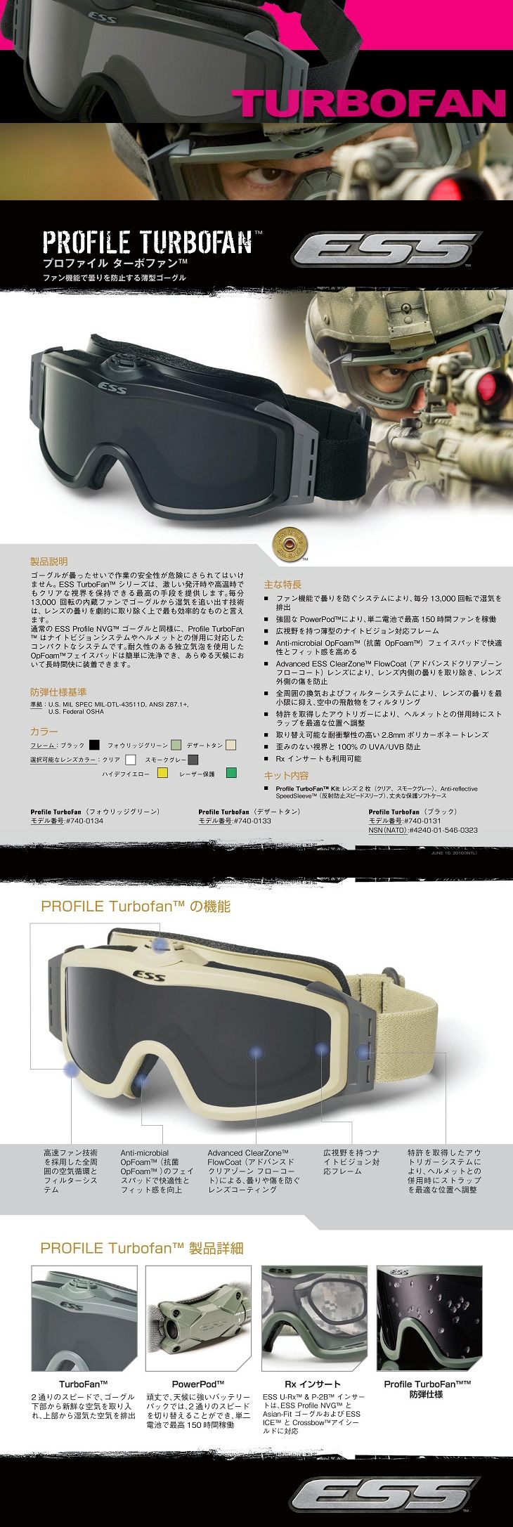 会員登録でお得】ESS プロファイル NVG/ターボファン アジアンフィット