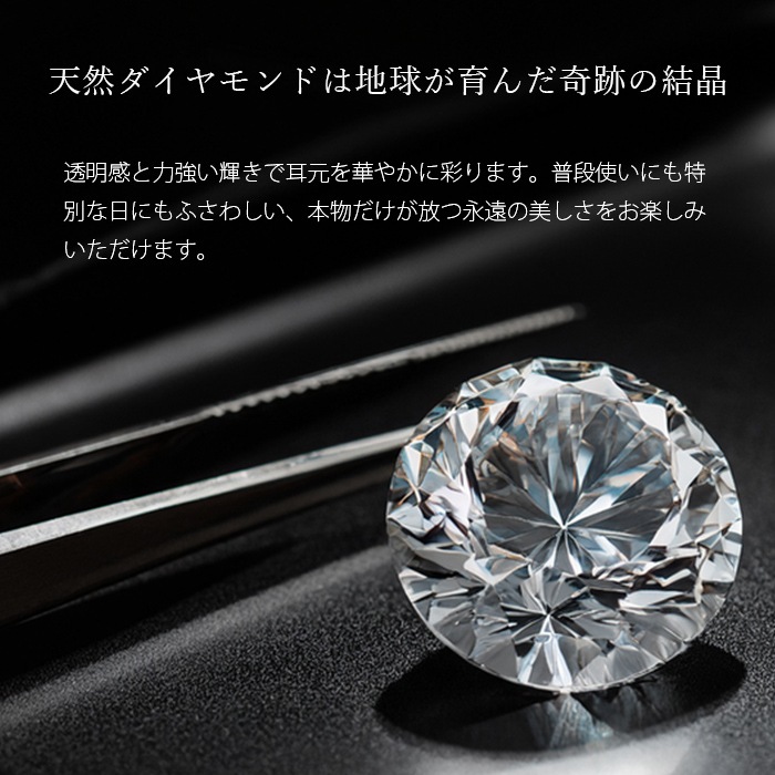 両耳セット】 ピアス 天然ダイヤモンド 20G ストレートバーベル 立爪