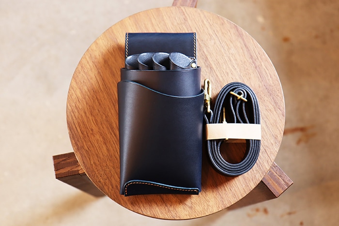 シザーケース本革4丁用 -swell- |シザーケース専門店｜美容師向け本革