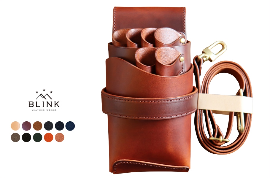 シザーケース本革6丁用 -swell s- |シザーケース専門店｜美容師向け本