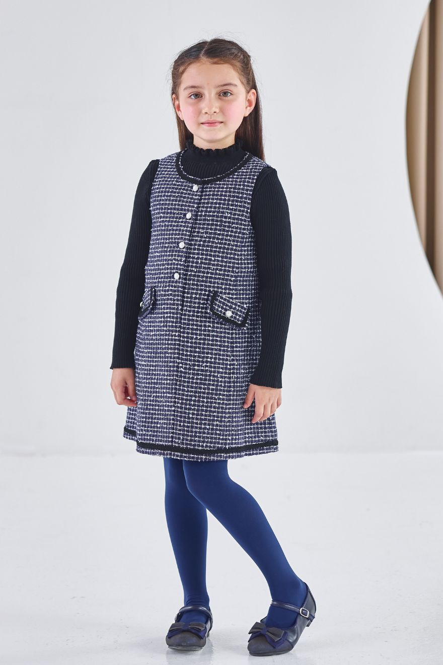 CHOPIN ショパン バイアスチェックフラワー 130 パンプス セット