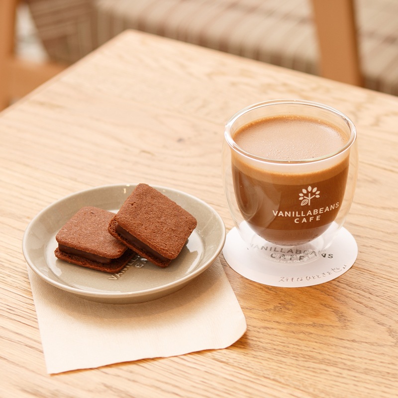 バニラビーンズロゴ入り bodumグラス 250ml