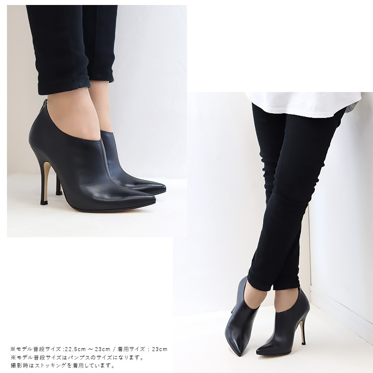 コメックス ブーティ ハイヒール レッドソール ポインテッドトゥ