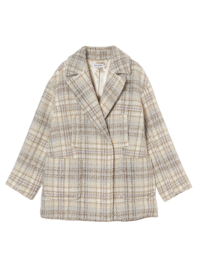 シャギーチェックコート |mila schon|CORONET（コロネット）公式