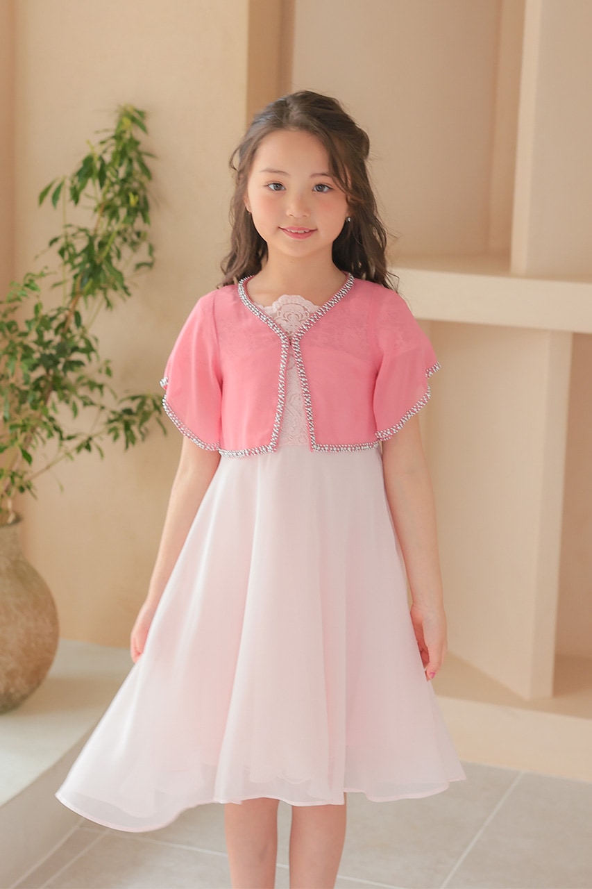 FLOREO FL-0005(M) 11〜13T カラードレス ピンク FLOREO FL-0005(M) 11