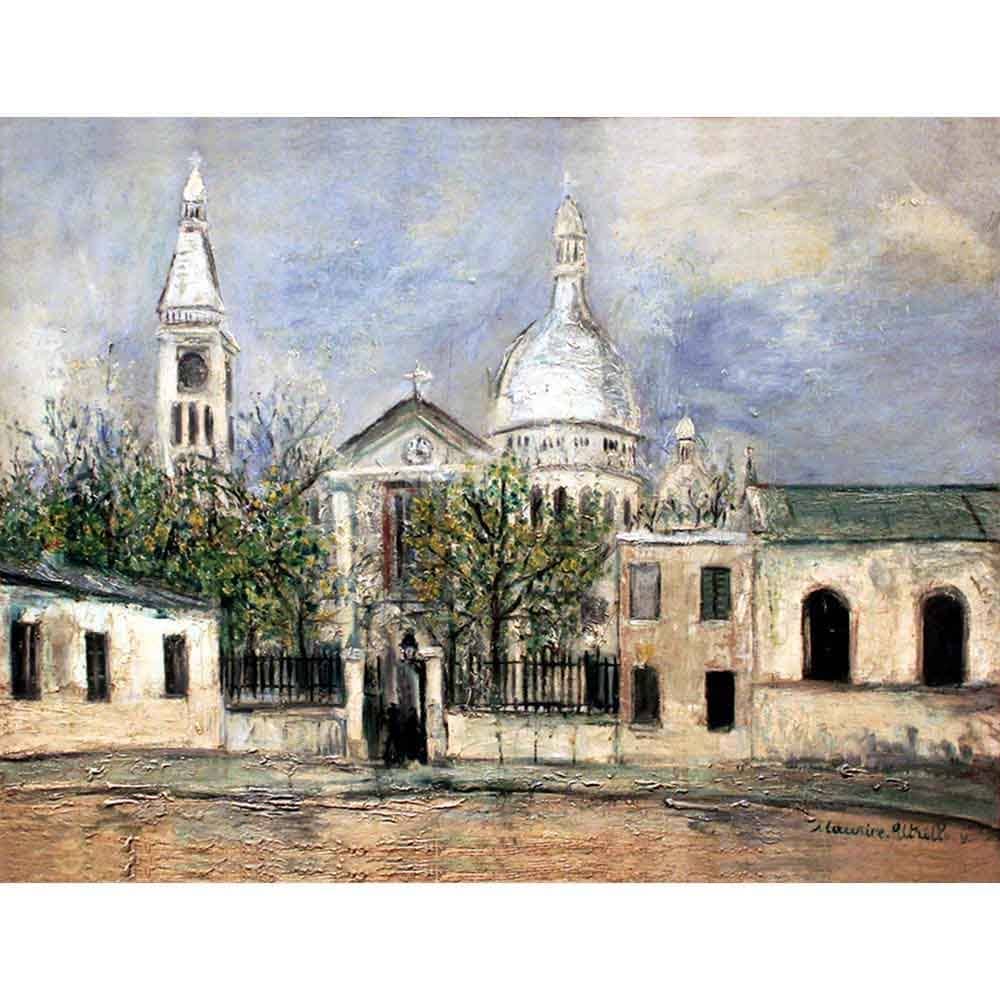 サン・ピエール教会 【6号】 モーリス・ユトリロ 【 額縁が選べる 額