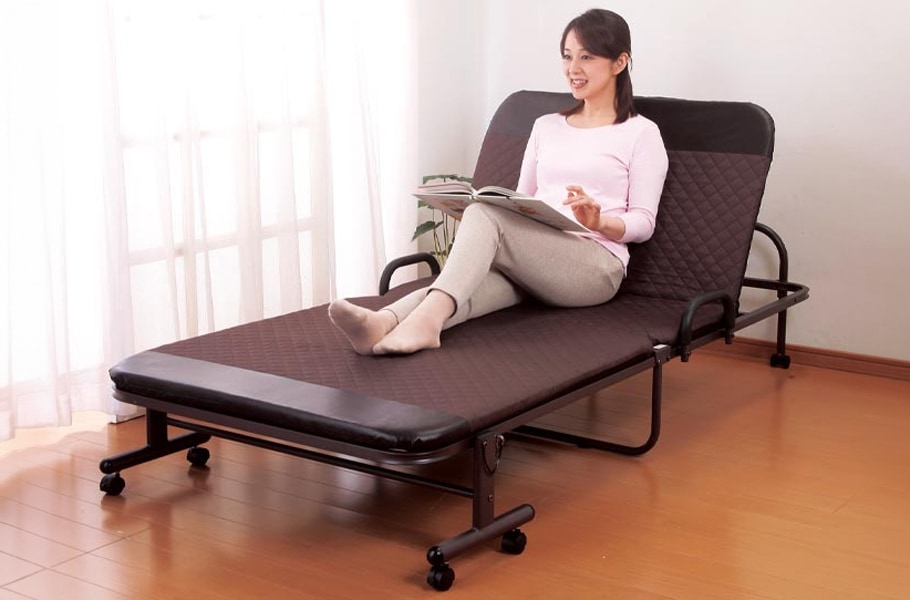 収納式リクライニングベッド DX BR シングル｜ファミリー・ライフ公式通販