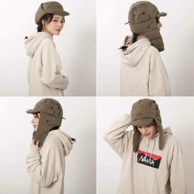 ナンガ NANGA タキビリップストップダウンイヤーフラップキャップ