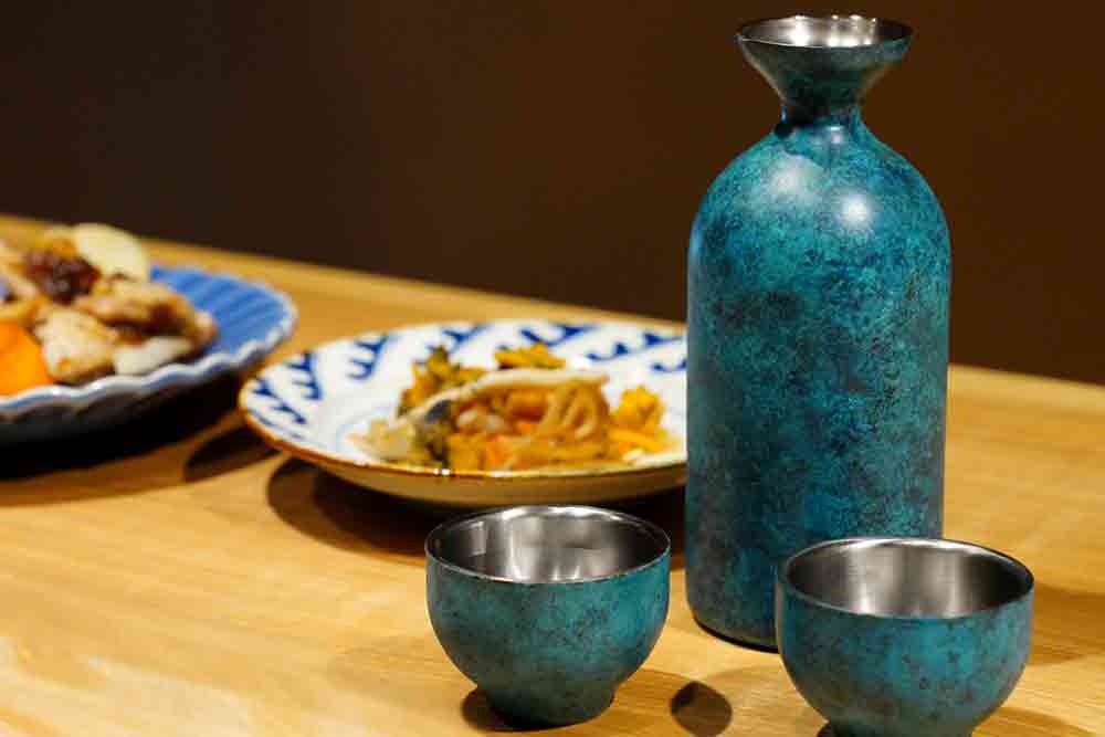 折燕ORI-EN】酒器（二重構造徳利1.5合・二重構造ぐい呑み2個）｜新潟の