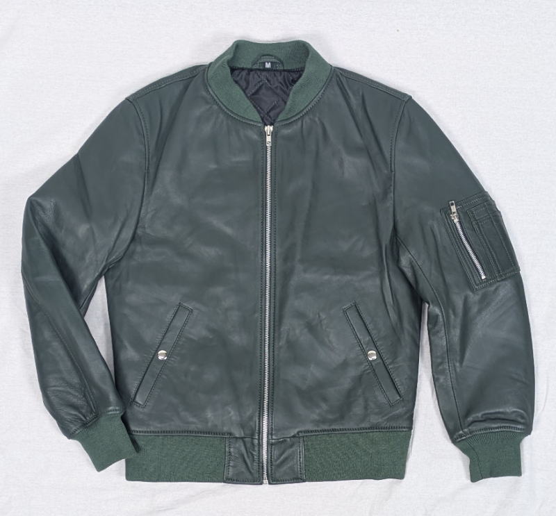 フリーダムレザー 革ジャン ラムレザー MA-1 フライト レザー
