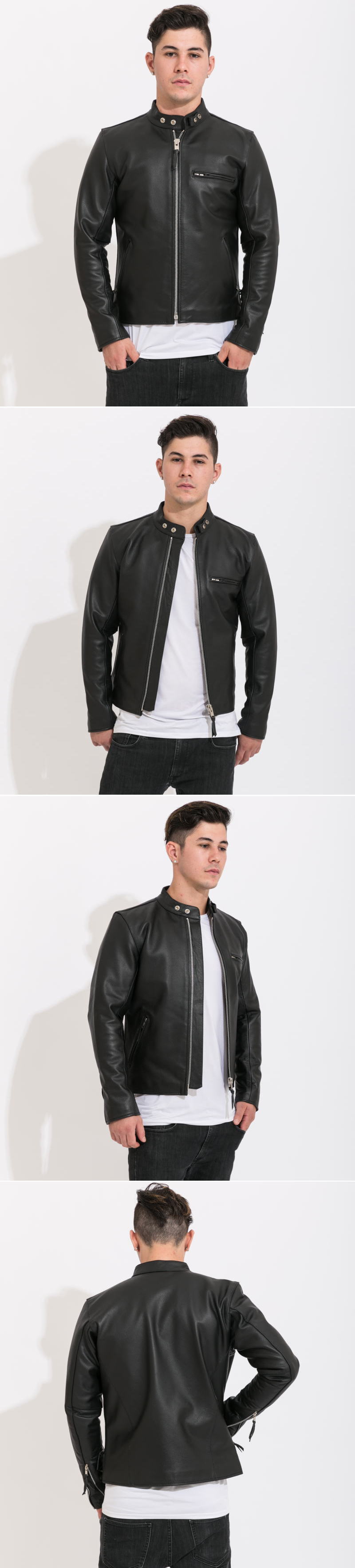 フリーダムレザー 革ジャン メンズ シングルライダース レザー