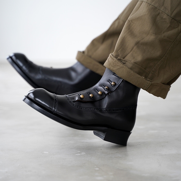 chausser ショセ ボタンブーツ C-7039 メンズ 靴 ショートブーツ